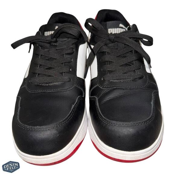 Puma Safety Red/White/Black Frontcourt Low Composite Toe Shoes/Sneakers - Picture 6 of 12